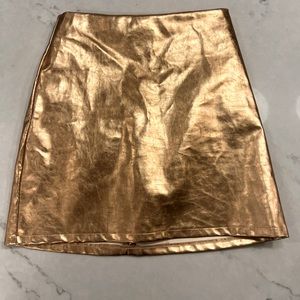 Metallic rose gold skirt- zipper kinda broken but still zips!!!